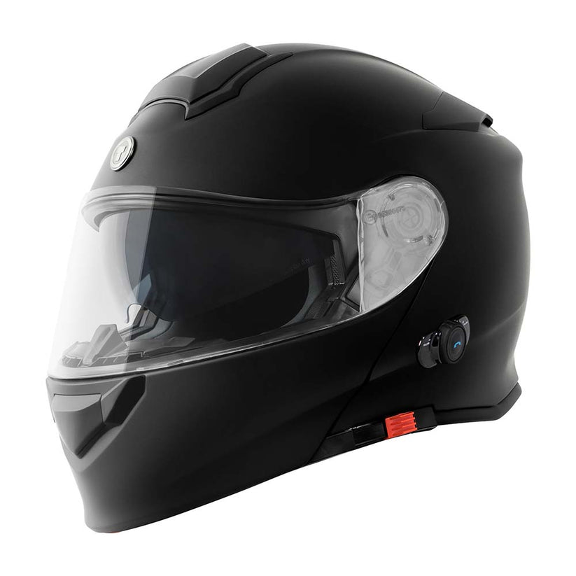 TORC T-28 Full Face Modular Motorcycle Helmet with Bluetooth Matte Black